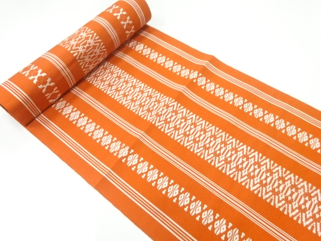 JAPANESE KIMONO / ANTIQUE BOLT FOR HASSUN OBI / SILK / CHIKUZEN HAKATA